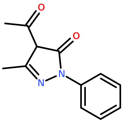 3H-Pyrazol-3-one, 4-acetyl-2,4-dihydro-5-methyl-2-phenyl-