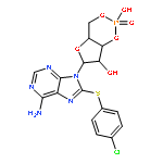 (4ar,6r,7r,7as)-6-[6-amino-8-(4-chlorophenyl)sulfanylpurin-9-yl]-2-hydroxy-2-oxo-4a,6,7,7a-tetrahydro-4h-furo[3,2-d][1,3,2]dioxaphosphinin-7-ol
