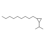 Cyclopropane, 1-(1-methylethyl)-2-nonyl-