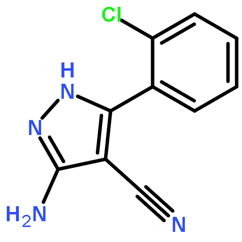 1H-Pyrazole-4-carbonitrile, 3-amino-5-(2-chlorophenyl)-