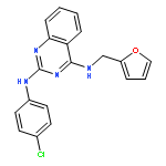 2,4-Quinazolinediamine, N2-(4-chlorophenyl)-N4-(2-furanylmethyl)-