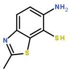 7-Benzothiazolethiol, 6-amino-2-methyl-