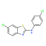 2-Benzothiazolamine, 6-chloro-N-(4-chlorophenyl)-