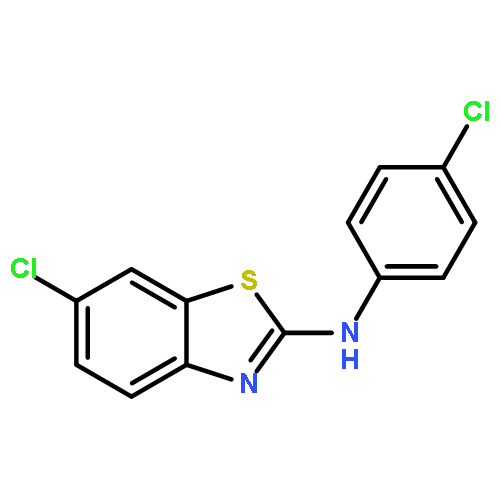 2-Benzothiazolamine, 6-chloro-N-(4-chlorophenyl)-