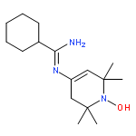 1-Piperidinyloxy,4-[(cyclohexylcarbonimidoyl)amino]-2,2,6,6-tetramethyl-
