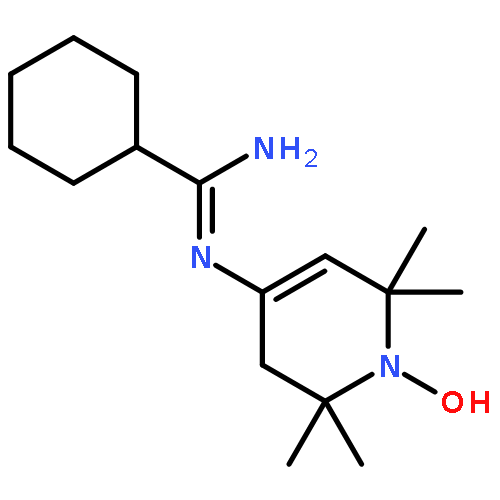 1-Piperidinyloxy,4-[(cyclohexylcarbonimidoyl)amino]-2,2,6,6-tetramethyl-