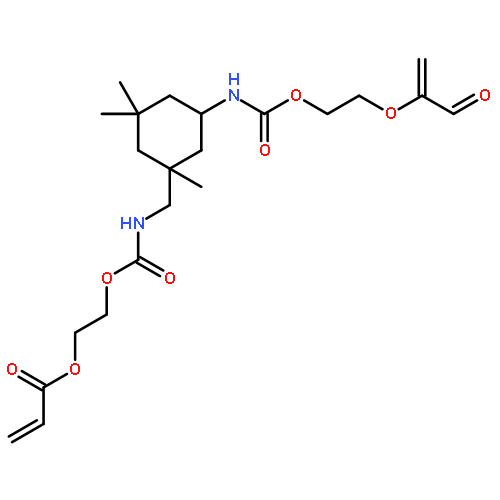 2-[[1,3,3-TRIMETHYL-5-[2-(3-OXOPROP-1-EN-2-YLOXY)ETHOXYCARBONYLAMINO]CYCLOHEXYL]METHYLCARBAMOYLOXY]ETHYL PROP-2-ENOATE