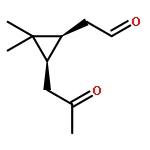 Cyclopropaneacetaldehyde, 2,2-dimethyl-3-(2-oxopropyl)-, cis-