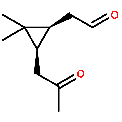 Cyclopropaneacetaldehyde, 2,2-dimethyl-3-(2-oxopropyl)-, cis-