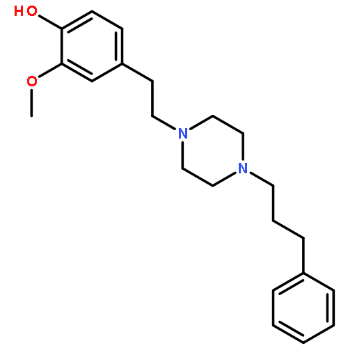 Phenol, 2-methoxy-4-[2-[4-(3-phenylpropyl)-1-piperazinyl]ethyl]-