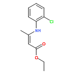 ETHYL 3-(2-CHLOROANILINO)BUT-2-ENOATE