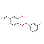 4-((3-Fluorobenzyl)oxy)-3-methoxybenzaldehyde