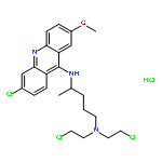 1,4-Pentanediamine,N1,N1-bis(2-chloroethyl)-N4-(6-chloro-2-methoxy-9-acridinyl)-, hydrochloride(1:2)