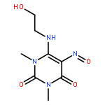 2,4(1H,3H)-Pyrimidinedione,6-[(2-hydroxyethyl)amino]-1,3-dimethyl-5-nitroso-