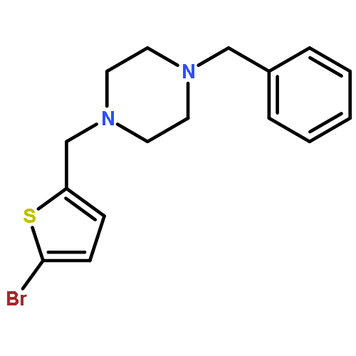 1-benzyl-4-[(5-bromothiophen-2-yl)methyl]piperazine