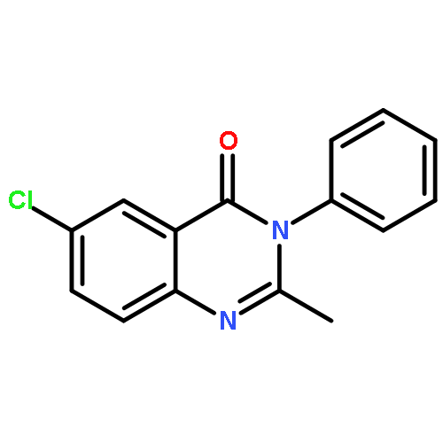 4(3H)-Quinazolinone, 6-chloro-2-methyl-3-phenyl-