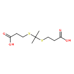 Propanoic acid, 3,3'-[(1-methylethylidene)bis(thio)]bis-