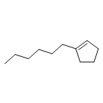 Cyclopentene, 1-hexyl-