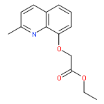 Acetic acid, [(2-methyl-8-quinolinyl)oxy]-, ethyl ester