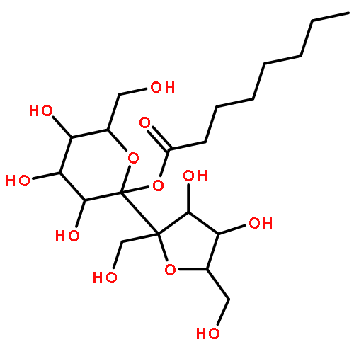 [(2S,3R,4S,5R,6R)-2-[(2S,3S,4R,5R)-3,4-dihydroxy-2,5-bis(hydroxymethyl)oxolan-2-yl]-3,4,5-trihydroxy-6-(hydroxymethyl)oxan-2-yl] octanoate