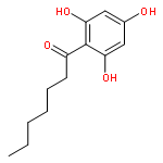 1-HEPTANONE, 1-(2,4,6-TRIHYDROXYPHENYL)-