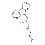 1-carbazol-9-yl-3-(2-methoxyethylamino)propan-2-ol