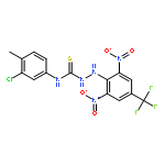 N-(3-Chloro-4-methylphenyl)-2-[2,6-dinitro-4-(trifluoromethyl)phenyl]-hydrazinecarbothioamide