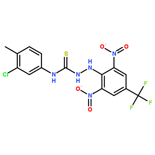 N-(3-Chloro-4-methylphenyl)-2-[2,6-dinitro-4-(trifluoromethyl)phenyl]-hydrazinecarbothioamide