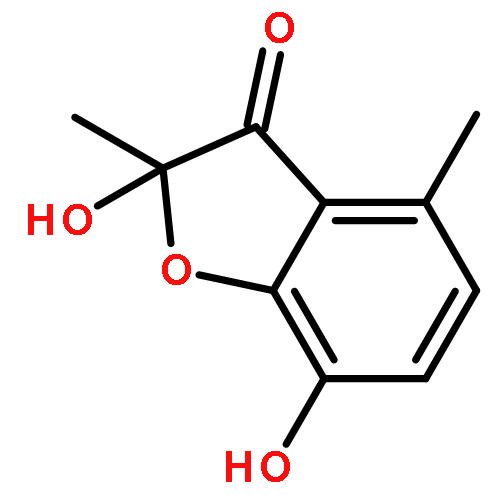 3(2H)-Benzofuranone, 2,7-dihydroxy-2,4-dimethyl-, (-)-