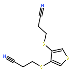 PROPANENITRILE, 3,3'-[3,4-THIOPHENEDIYLBIS(THIO)]BIS-