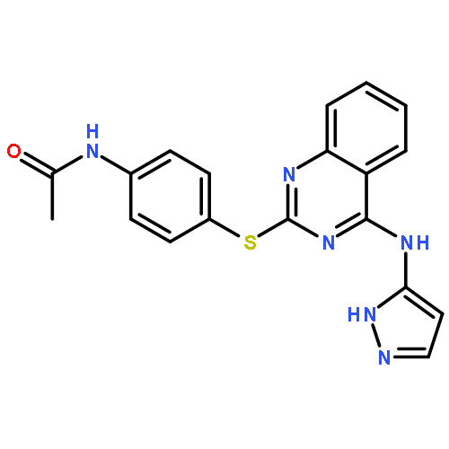 Acetamide, N-[4-[[4-(1H-pyrazol-3-ylamino)-2-quinazolinyl]thio]phenyl]-