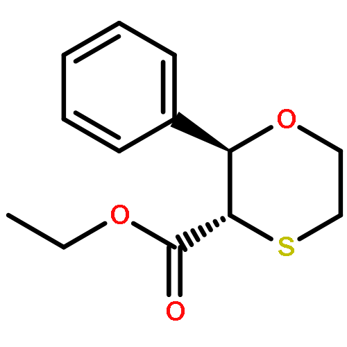 1,4-Oxathiane-3-carboxylic acid, 2-phenyl-, ethyl ester, (2R,3S)-rel-