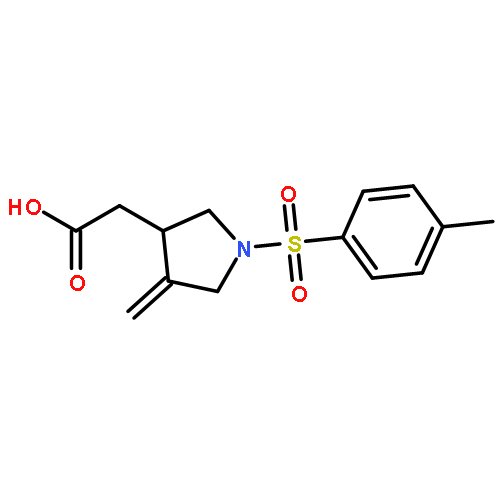 3-Pyrrolidineacetic acid, 4-methylene-1-[(4-methylphenyl)sulfonyl]-