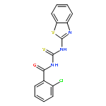 BENZAMIDE, N-[(2-BENZOTHIAZOLYLAMINO)THIOXOMETHYL]-2-CHLORO-