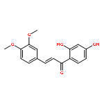 (2E)-1-(2,4-dihydroxyphenyl)-3-(3,4-dimethoxyphenyl)prop-2-en-1-one