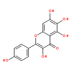 3,5,6,7-tetrahydroxy-2-(4-hydroxyphenyl)-4H-chromen-4-one