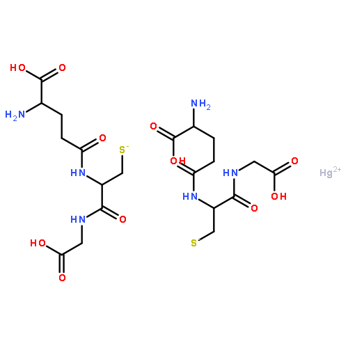 mercury bis(gamma-glutamyl-3-sulfidoalanylglycine)