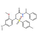 N~2~-(2,4-dimethoxyphenyl)-N~2~-[(4-methylphenyl)sulfonyl]-N-(1-phenylethyl)glycinamide