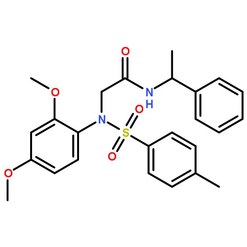 N~2~-(2,4-dimethoxyphenyl)-N~2~-[(4-methylphenyl)sulfonyl]-N-(1-phenylethyl)glycinamide