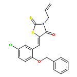 5-[2-(benzyloxy)-5-chlorobenzylidene]-3-(prop-2-en-1-yl)-2-thioxo-1,3-thiazolidin-4-one