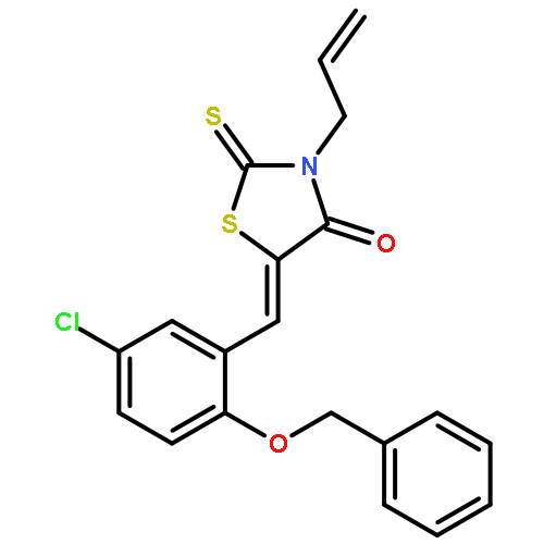 5-[2-(benzyloxy)-5-chlorobenzylidene]-3-(prop-2-en-1-yl)-2-thioxo-1,3-thiazolidin-4-one