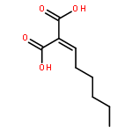 Propanedioic acid,2-hexylidene-