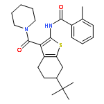 N-[6-tert-butyl-3-(piperidin-1-ylcarbonyl)-4,5,6,7-tetrahydro-1-benzothiophen-2-yl]-2-methylbenzamide