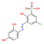 Benzenesulfonic acid,5-chloro-3-[2-(2,4-dihydroxyphenyl)diazenyl]-2-hydroxy-