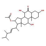 (3beta,5alpha,7beta,11beta,24S)-16-acetoxy-3,7,11-trihydroxyergost-22-en-6-one