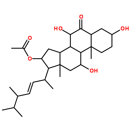 (3beta,5alpha,7beta,11beta,24S)-16-acetoxy-3,7,11-trihydroxyergost-22-en-6-one