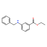 Benzoic acid, 3-[(phenylmethyl)amino]-, ethyl ester