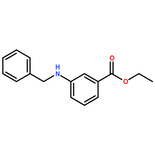 Benzoic acid, 3-[(phenylmethyl)amino]-, ethyl ester