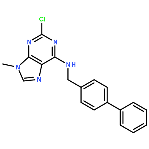 9H-Purin-6-amine, N-([1,1'-biphenyl]-4-ylmethyl)-2-chloro-9-methyl-