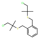 BENZENE, 1,2-BIS[[(2-CHLORO-1,1-DIMETHYLETHYL)THIO]METHYL]-